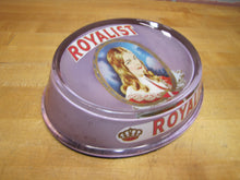Load image into Gallery viewer, ROYALIST Antique CIGAR Advertising Glass Change Receiver Tray Sign Store Display BRUNHOFF MFG CINCINNATI OHIO
