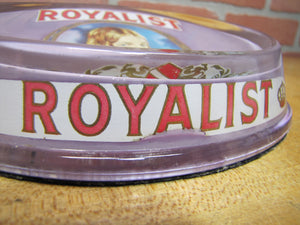ROYALIST Antique CIGAR Advertising Glass Change Receiver Tray Sign Store Display BRUNHOFF MFG CINCINNATI OHIO