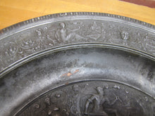 Load image into Gallery viewer, Antique Mythological Characters Scenes Decorative Arts High Relief Metal Charger Plaque Grand Tour Design Style Ornate

