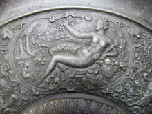 Load image into Gallery viewer, Antique Mythological Characters Scenes Decorative Arts High Relief Metal Charger Plaque Grand Tour Design Style Ornate
