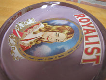 Load image into Gallery viewer, ROYALIST Antique CIGAR Advertising Glass Change Receiver Tray Sign Store Display BRUNHOFF MFG CINCINNATI OHIO
