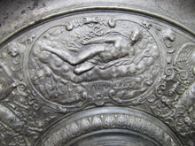 Load image into Gallery viewer, Antique Mythological Characters Scenes Decorative Arts High Relief Metal Charger Plaque Grand Tour Design Style Ornate
