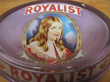Load image into Gallery viewer, ROYALIST Antique CIGAR Advertising Glass Change Receiver Tray Sign Store Display BRUNHOFF MFG CINCINNATI OHIO
