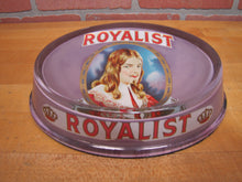 Load image into Gallery viewer, ROYALIST Antique CIGAR Advertising Glass Change Receiver Tray Sign Store Display BRUNHOFF MFG CINCINNATI OHIO
