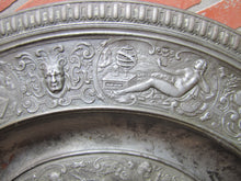 Load image into Gallery viewer, Antique Mythological Characters Scenes Decorative Arts High Relief Metal Charger Plaque Grand Tour Design Style Ornate
