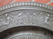 Load image into Gallery viewer, Antique Mythological Characters Scenes Decorative Arts High Relief Metal Charger Plaque Grand Tour Design Style Ornate
