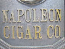 Load image into Gallery viewer, NAPOLEON CIGAR CO Antique Bronze Cigar Store Display Advertising Sign Plaque PRICE BROS CHICAGO
