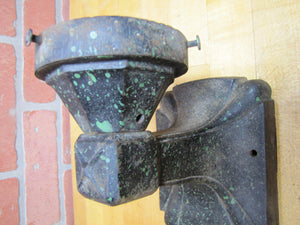 Antique Cast Iron Sconce Wall Mount Light Lamp Fixutre Architectural Element