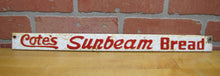 Load image into Gallery viewer, CONTE&#39;S SUNBEAM BREAD Old Embossed Metal Advertising Sign Door Push Display Rack
