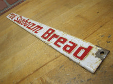Load image into Gallery viewer, CONTE&#39;S SUNBEAM BREAD Old Embossed Metal Advertising Sign Door Push Display Rack
