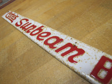 Load image into Gallery viewer, CONTE&#39;S SUNBEAM BREAD Old Embossed Metal Advertising Sign Door Push Display Rack

