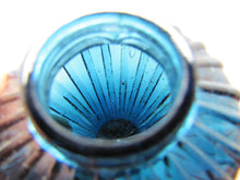 Load image into Gallery viewer, Deep Blue Glass Peg Oil Lamp Part Insert Decorative Art Light Fixture Hardware
