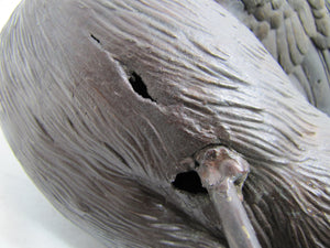 19c P COMOLERA Fighting Cock Bird Small Vermin Eggs Antique French Statue Lamp Paul Comolera (1818-1897)
