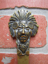 Load image into Gallery viewer, Old Austria Brass Decorative Arts Letter Opener Native American Indian Ornate Figural
