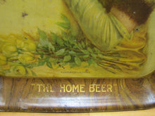 Load image into Gallery viewer, WIELAND&#39;S BEER Antique Advertising Serving Tray AMERICAN ART WORKS COSHOCTON Ohio
