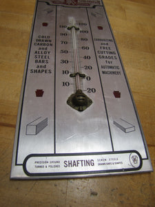 KEYSTONE DRAWN STEEL Co SPRING CITY Pa Old Ad Thermometer Sign GRAMMES Allentown