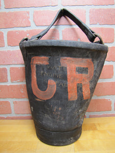 Old Fire Brigade Water Bucket Firefighting Safety Tool Sign Extinguisher Advertising