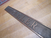 Load image into Gallery viewer, TELLER Original Old Thick Embossed Brass Bank Pawn Shop Business Advertising Sign Plaque
