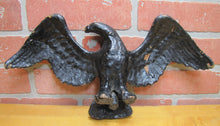 Load image into Gallery viewer, Old Cast Iron Spread Winged Eagle Figural Bird Statue Plaque Decorative Wall Art Statue
