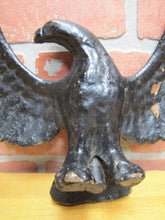Load image into Gallery viewer, Old Cast Iron Spread Winged Eagle Figural Bird Statue Plaque Decorative Wall Art Statue
