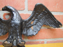 Load image into Gallery viewer, Old Cast Iron Spread Winged Eagle Figural Bird Statue Plaque Decorative Wall Art Statue
