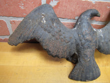 Load image into Gallery viewer, Old Cast Iron Spread Winged Eagle Figural Bird Statue Plaque Decorative Wall Art Statue
