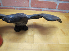 Load image into Gallery viewer, Old Cast Iron Spread Winged Eagle Figural Bird Statue Plaque Decorative Wall Art Statue
