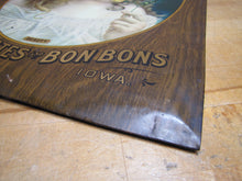 Load image into Gallery viewer, DAVIDSON&#39;S CHOCOLATES &amp; BON BONS BEAUTY DES MOINES IOWA Antique Advertising Sign
