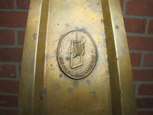 Load image into Gallery viewer, GOLD MEDAL SCAFFOLD Old Brass Advertising Tray Sign Robbins Co Attleboro Mass
