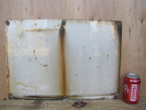 NOTICE AUTHORIZED PERSONNEL ONLY Old Porcelain Industrial Shop Junkyard Ad Sign