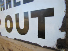 Load image into Gallery viewer, NOTICE UNAUTHORIZED PERSONNEL KEEP OUT Orig Old Porcelain Industrial Shop Sign
