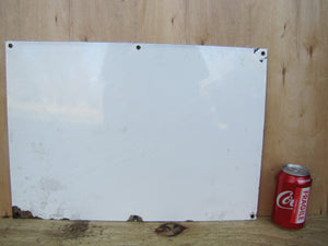 NOTICE UNAUTHORIZED PERSONNEL KEEP OUT Orig Old Porcelain Industrial Shop Sign