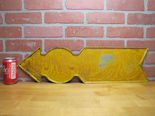 Load image into Gallery viewer, ROOSEVELT BEACH WILSON NY Old Metal Arrow Figural Advertising Sign New York Ad
