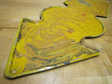 Load image into Gallery viewer, ROOSEVELT BEACH WILSON NY Old Metal Arrow Figural Advertising Sign New York Ad
