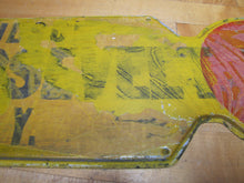 Load image into Gallery viewer, ROOSEVELT BEACH WILSON NY Old Metal Arrow Figural Advertising Sign New York Ad
