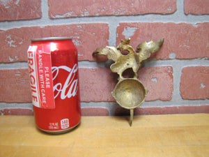 Antique Eagle Finial Topper Crowned Spread Winged Ball Sphere Ornate Brass Bronze Bird