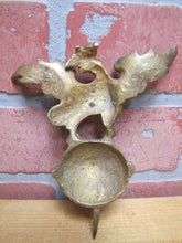 Load image into Gallery viewer, Antique Eagle Finial Topper Crowned Spread Winged Ball Sphere Ornate Brass Bronze Bird
