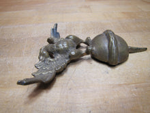 Load image into Gallery viewer, Antique Eagle Finial Topper Crowned Spread Winged Ball Sphere Ornate Brass Bronze Bird

