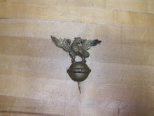 Load image into Gallery viewer, Antique Eagle Finial Topper Crowned Spread Winged Ball Sphere Ornate Brass Bronze Bird
