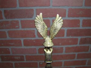 Spread Winged Perched Eagle Vintage Letter Opener Ornate Detail Desk Art Tool Figural Bird