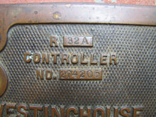 Load image into Gallery viewer, WESTINGHOUSE ELECTRIC AND MFG CO CONTROLLER Antique Street Car Trolley Bronze Panel Sign patent 1880/90s BACKWARD OFF FORWARD
