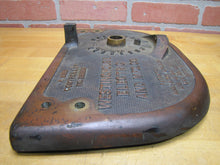 Load image into Gallery viewer, WESTINGHOUSE ELECTRIC AND MFG CO CONTROLLER Antique Street Car Trolley Bronze Panel Sign patent 1880/90s BACKWARD OFF FORWARD
