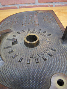 WESTINGHOUSE ELECTRIC AND MFG CO CONTROLLER Antique Street Car Trolley Bronze Panel Sign patent 1880/90s BACKWARD OFF FORWARD