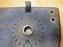 Load image into Gallery viewer, WESTINGHOUSE ELECTRIC AND MFG CO CONTROLLER Antique Street Car Trolley Bronze Panel Sign patent 1880/90s BACKWARD OFF FORWARD
