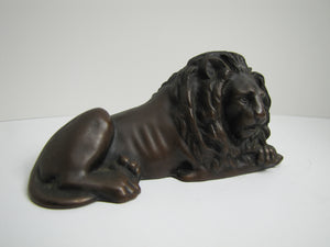 LION JB JENNING BROS Original Old Figural Paperweight Decorative Desk Art Statue