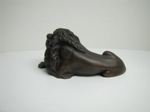 LION JB JENNING BROS Original Old Figural Paperweight Decorative Desk Art Statue