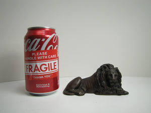 LION JB JENNING BROS Original Old Figural Paperweight Decorative Desk Art Statue