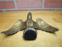 Load image into Gallery viewer, Antique Eagle Cast Iron Old Gold Paint Paperweight Decorative Arts Statue
