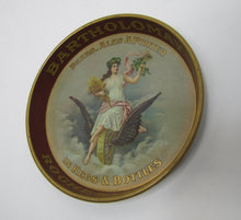 Load image into Gallery viewer, BARTHOLOMAY ROCHESTER NY BEERS ALES PORTER Antique Advertising Pre Prohibition Sign Tip Tray CHAS SHONK LITHO CHICAGO
