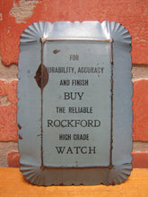Load image into Gallery viewer, ROCKFORD WATCHES Antique Jewelry Advertising Tip Tray H D BEACH Coshocton Ohio
